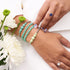 Sarcelle | Argent | Bracelet d'expression en céramique Lumos